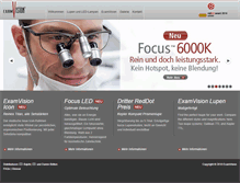Tablet Screenshot of examvision.de
