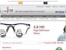 Tablet Screenshot of examvision.co.uk